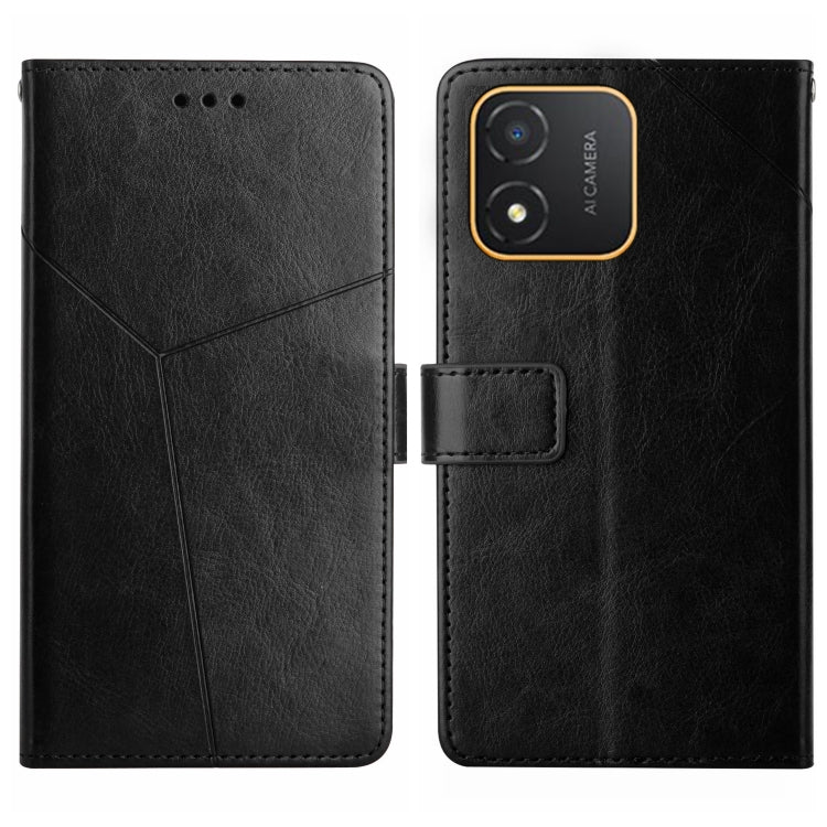 HT01 Cassa del telefono di cuoio di vibrazione del modello a forma di Y, For Realme C55, For Xiaomi Redmi Note 12 4G Global, For Honor X9a 5G / Magic5 Lite, For Honor X5 4G