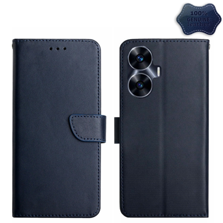 Custodia per telefono flip in vera pelle a prova di impronte digitali, For Realme C55, For Xiaomi Redmi Note 12 4G Global, For Honor X9a 5G / Magic5 Lite, For Honor X5 4G