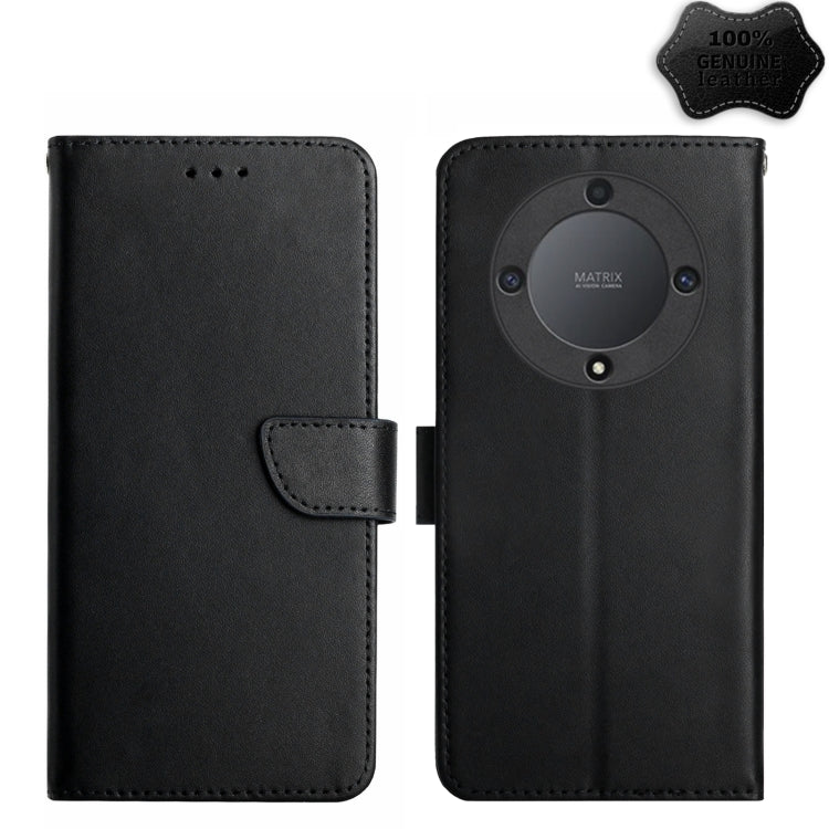 Custodia per telefono flip in vera pelle a prova di impronte digitali, For Realme C55, For Xiaomi Redmi Note 12 4G Global, For Honor X9a 5G / Magic5 Lite, For Honor X5 4G