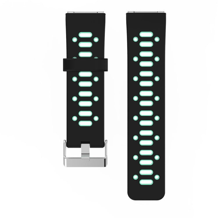 Per cinturino da polso di ricambio in silicone bicolore Fitbit Blaze con fibbia