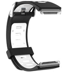 Per cinturino da polso di ricambio in silicone bicolore Fitbit Blaze con fibbia