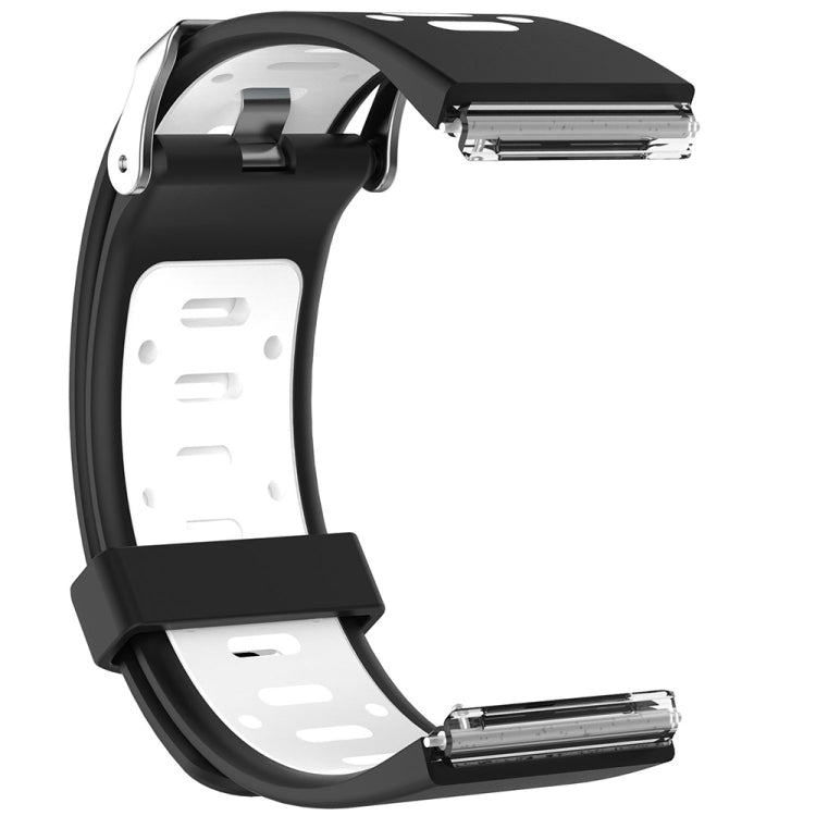 Per cinturino da polso di ricambio in silicone bicolore Fitbit Blaze con fibbia