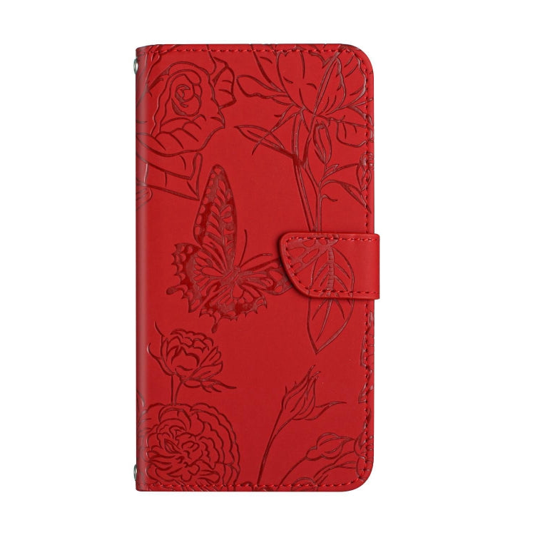 HT03 Cassa del telefono di cuoio di vibrazione impressa farfalla di sensibilità della pelle, For Realme C55, For Xiaomi Redmi Note 12 4G Global, For Honor X9a 5G / Magic5 Lite, For Honor X5 4G