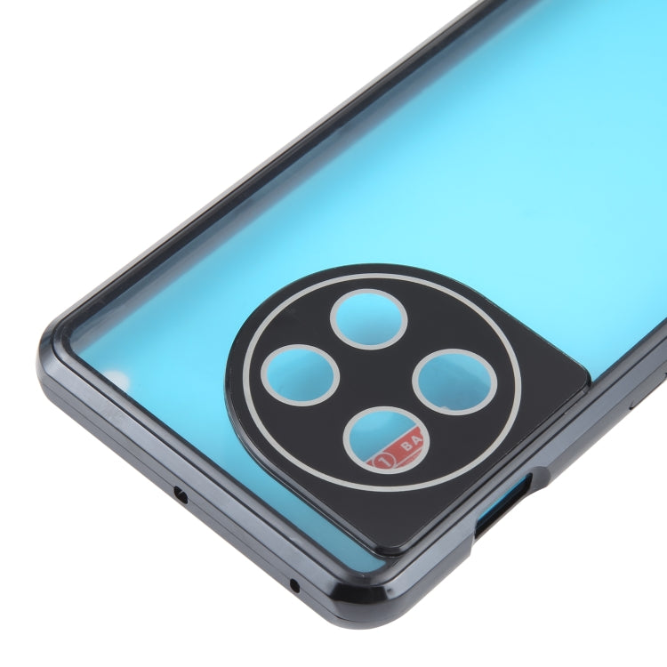 Custodia per telefono in vetro temperato in metallo magnetico a copertura totale, For OnePlus 11