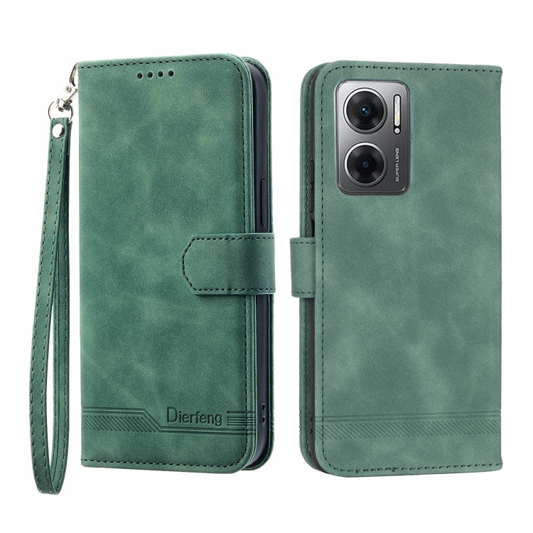 Custodia per cellulare in pelle Dierfeng Dream Line, For Xiaomi Redmi 10 5G, For Xiaomi Redmi Note 10, For Xiaomi Redmi Note 10 Pro, For Xiaomi Poco M4 Pro 4G