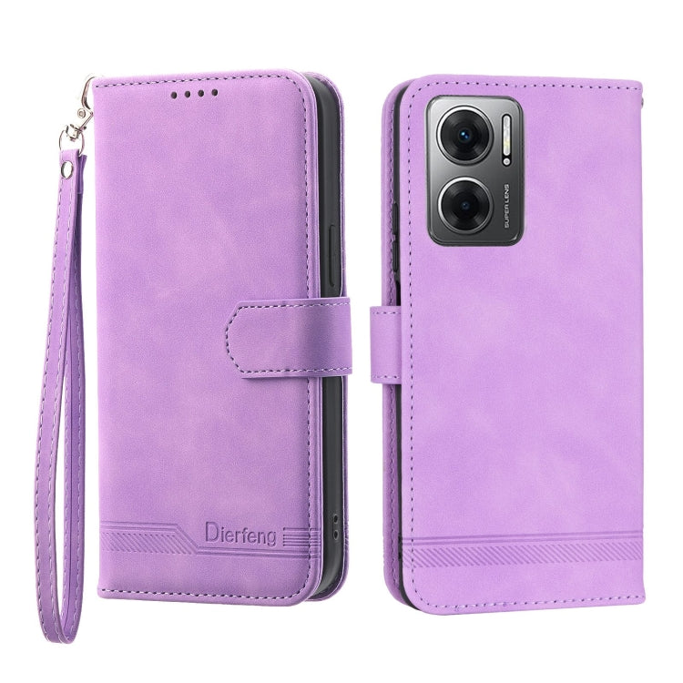 Custodia per cellulare in pelle Dierfeng Dream Line, For Xiaomi Redmi 10 5G, For Xiaomi Redmi Note 10, For Xiaomi Redmi Note 10 Pro, For Xiaomi Poco M4 Pro 4G