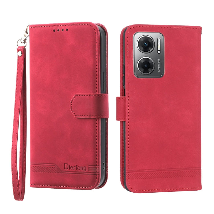 Custodia per cellulare in pelle Dierfeng Dream Line, For Xiaomi Redmi 10 5G, For Xiaomi Redmi Note 10, For Xiaomi Redmi Note 10 Pro, For Xiaomi Poco M4 Pro 4G