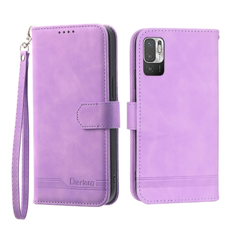 Custodia per cellulare in pelle Dierfeng Dream Line, For Xiaomi Redmi 10 5G, For Xiaomi Redmi Note 10, For Xiaomi Redmi Note 10 Pro, For Xiaomi Poco M4 Pro 4G