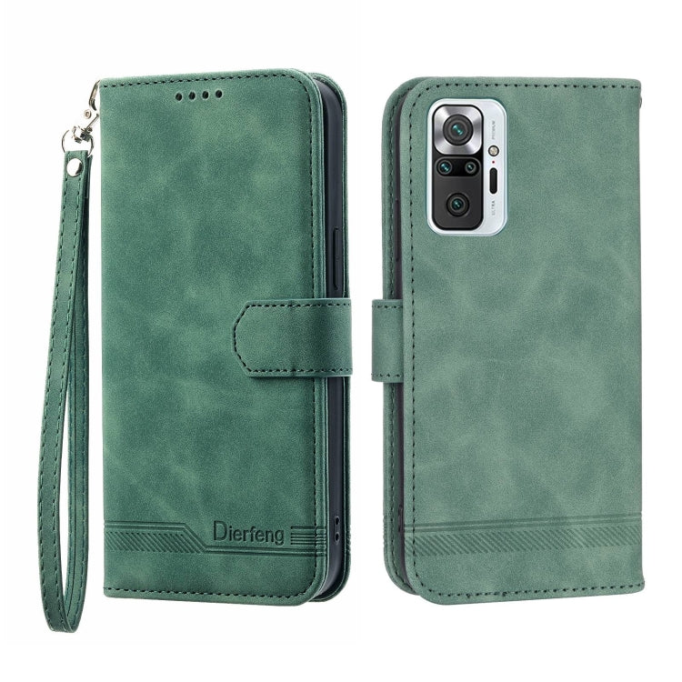 Custodia per cellulare in pelle Dierfeng Dream Line, For Xiaomi Redmi 10 5G, For Xiaomi Redmi Note 10, For Xiaomi Redmi Note 10 Pro, For Xiaomi Poco M4 Pro 4G