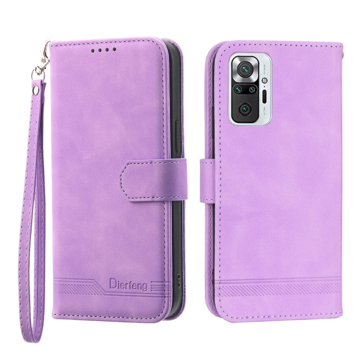Custodia per cellulare in pelle Dierfeng Dream Line, For Xiaomi Redmi 10 5G, For Xiaomi Redmi Note 10, For Xiaomi Redmi Note 10 Pro, For Xiaomi Poco M4 Pro 4G