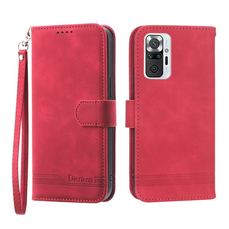 Custodia per cellulare in pelle Dierfeng Dream Line, For Xiaomi Redmi 10 5G, For Xiaomi Redmi Note 10, For Xiaomi Redmi Note 10 Pro, For Xiaomi Poco M4 Pro 4G