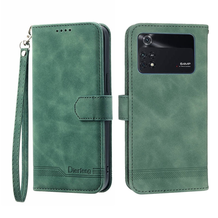 Custodia per cellulare in pelle Dierfeng Dream Line, For Xiaomi Redmi 10 5G, For Xiaomi Redmi Note 10, For Xiaomi Redmi Note 10 Pro, For Xiaomi Poco M4 Pro 4G