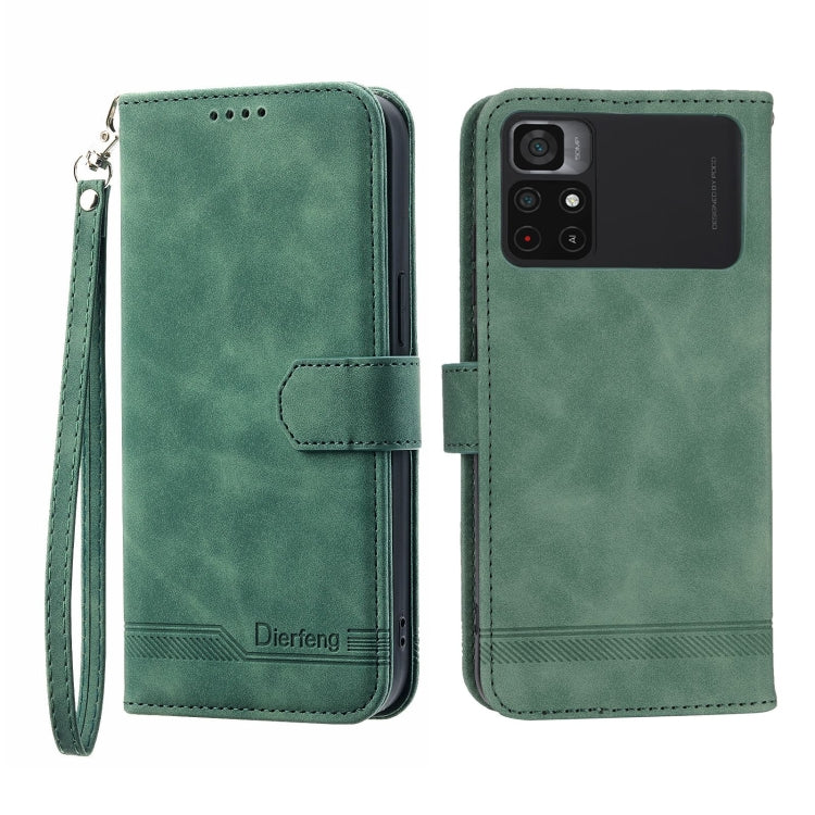 Custodia per cellulare in pelle Dierfeng Dream Line, For Xiaomi Poco X4 Pro 5G, For Xiaomi Redmi A1+, For Samsung Galaxy A04e, For Realme C20