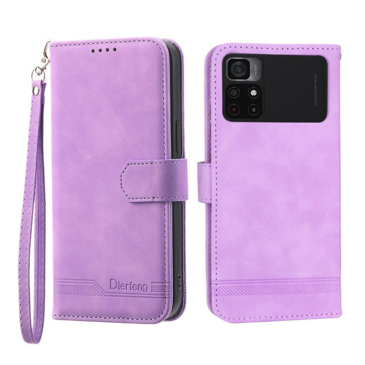 Custodia per cellulare in pelle Dierfeng Dream Line, For Xiaomi Poco X4 Pro 5G, For Xiaomi Redmi A1+, For Samsung Galaxy A04e, For Realme C20