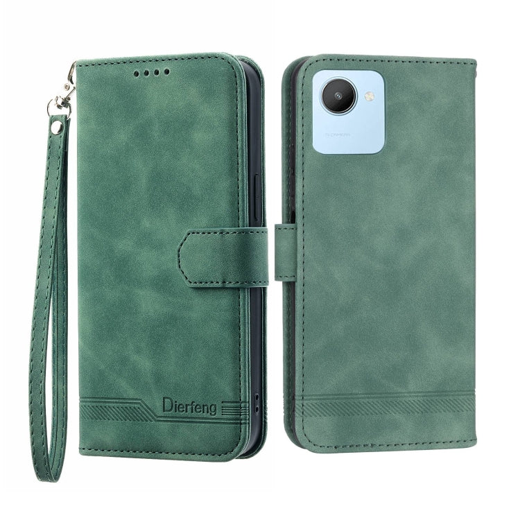 Custodia per cellulare in pelle Dierfeng Dream Line, For Realme C30, For Realme C31, For Realme C35, For Realme 9 4G