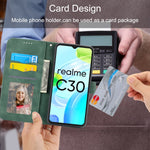 Custodia per cellulare in pelle Dierfeng Dream Line, For Realme C30, For Realme C31, For Realme C35, For Realme 9 4G