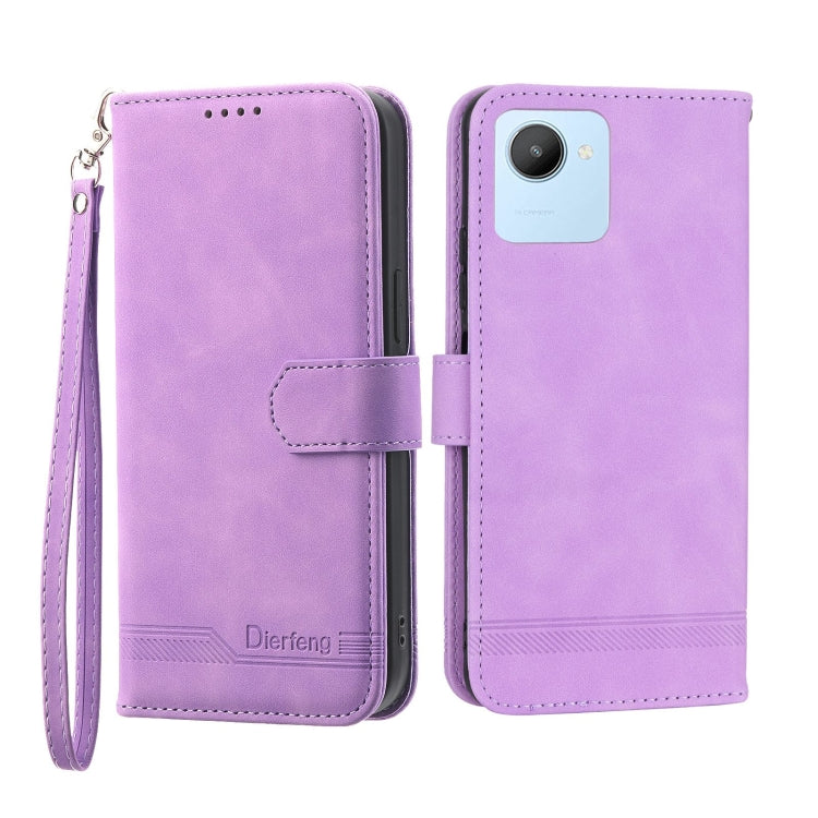 Custodia per cellulare in pelle Dierfeng Dream Line, For Realme C30, For Realme C31, For Realme C35, For Realme 9 4G