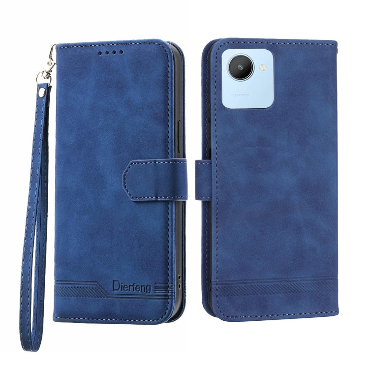Custodia per cellulare in pelle Dierfeng Dream Line, For Realme C30, For Realme C31, For Realme C35, For Realme 9 4G