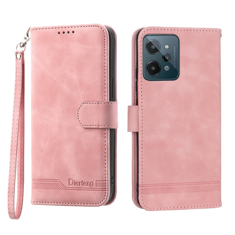 Custodia per cellulare in pelle Dierfeng Dream Line, For Realme C30, For Realme C31, For Realme C35, For Realme 9 4G