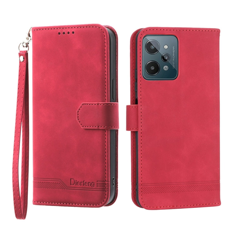 Custodia per cellulare in pelle Dierfeng Dream Line, For Realme C30, For Realme C31, For Realme C35, For Realme 9 4G