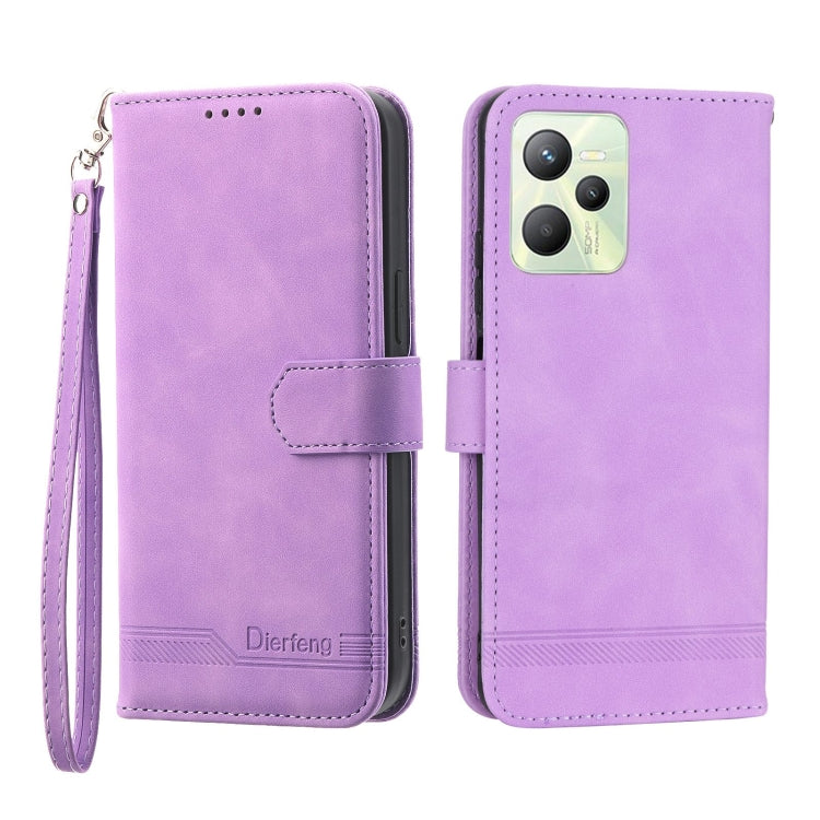Custodia per cellulare in pelle Dierfeng Dream Line, For Realme C30, For Realme C31, For Realme C35, For Realme 9 4G