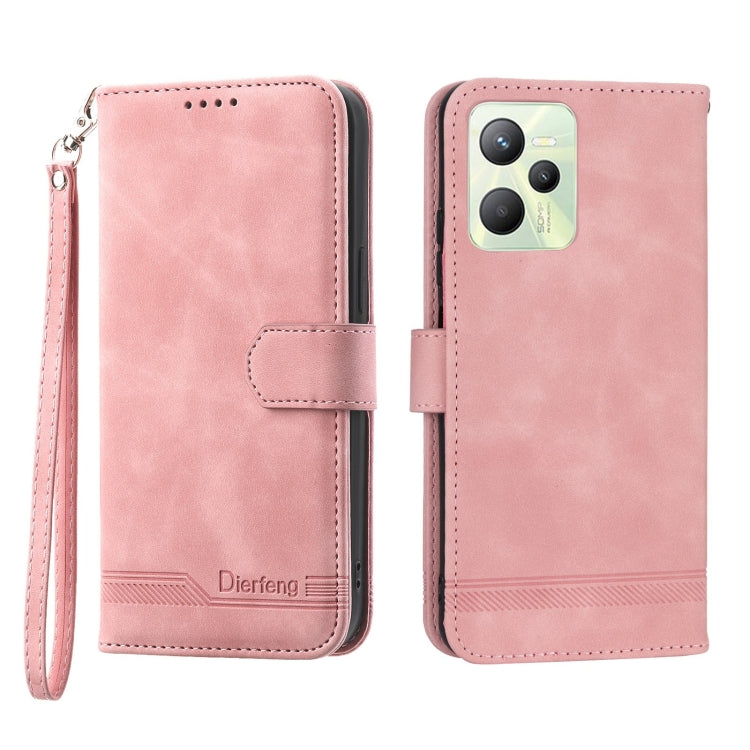 Custodia per cellulare in pelle Dierfeng Dream Line, For Realme C30, For Realme C31, For Realme C35, For Realme 9 4G