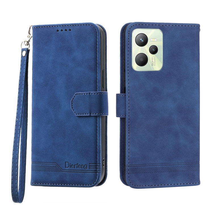 Custodia per cellulare in pelle Dierfeng Dream Line, For Realme C30, For Realme C31, For Realme C35, For Realme 9 4G