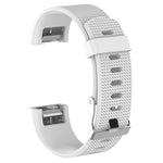 Per Fitbit Charge 2 cinturino da polso di ricambio in silicone con trama comune con fibbia, S