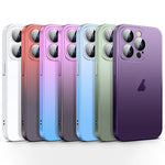 Custodia per telefono sfumata smerigliata effetto pelle, For iPhone 14 Pro Max, For iPhone 14 Pro, For iPhone 14