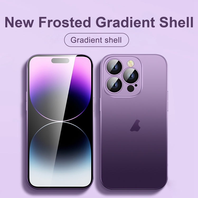 Custodia per telefono sfumata smerigliata effetto pelle, For iPhone 14 Pro Max, For iPhone 14 Pro, For iPhone 14