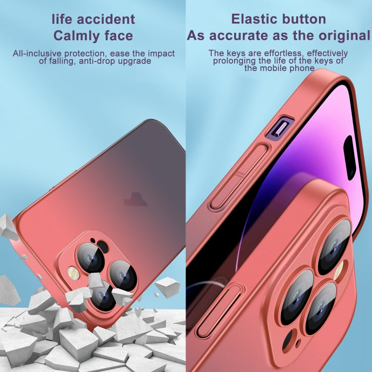 Custodia per telefono sfumata smerigliata effetto pelle, For iPhone 14 Plus, For iPhone 13 Pro Max, For iPhone 13 Pro