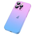 Custodia per telefono sfumata smerigliata effetto pelle, For iPhone 12