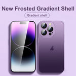 Custodia per telefono sfumata smerigliata effetto pelle, For iPhone 12