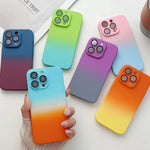 Custodia per telefono sfumata Skin Feel, For iPhone 12 Pro, For iPhone 12, For iPhone 13 Pro Max