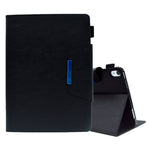Custodia per tablet in pelle scamosciata con chiusura magnetica a trama incrociata, For iPad mini 2024 / mini 6, For iPad mini 5 / 4 / 3 / 2 / 1, For iPad 9.7 2018&2017/Air 2/Air