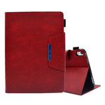 Custodia per tablet in pelle scamosciata con chiusura magnetica a trama incrociata, For iPad mini 2024 / mini 6, For iPad mini 5 / 4 / 3 / 2 / 1, For iPad 9.7 2018&2017/Air 2/Air