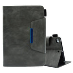 Custodia per tablet in pelle scamosciata con chiusura magnetica a trama incrociata, For iPad mini 2024 / mini 6, For iPad mini 5 / 4 / 3 / 2 / 1, For iPad 9.7 2018&2017/Air 2/Air