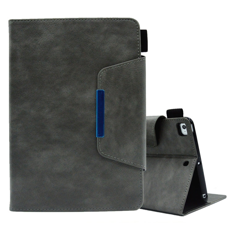 Custodia per tablet in pelle scamosciata con chiusura magnetica a trama incrociata, For iPad mini 2024 / mini 6, For iPad mini 5 / 4 / 3 / 2 / 1, For iPad 9.7 2018&2017/Air 2/Air