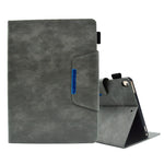 Custodia per tablet in pelle scamosciata con chiusura magnetica a trama incrociata, For iPad mini 2024 / mini 6, For iPad mini 5 / 4 / 3 / 2 / 1, For iPad 9.7 2018&2017/Air 2/Air