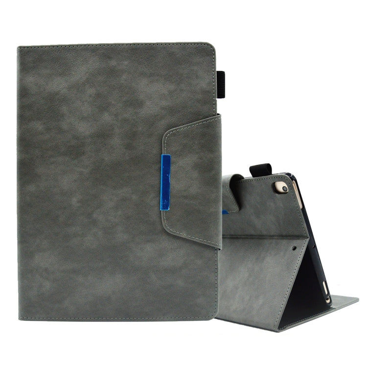 Custodia per tablet in pelle scamosciata con chiusura magnetica a trama incrociata, For iPad mini 2024 / mini 6, For iPad mini 5 / 4 / 3 / 2 / 1, For iPad 9.7 2018&2017/Air 2/Air