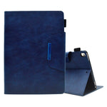 Custodia per tablet in pelle scamosciata con chiusura magnetica a trama incrociata, For iPad mini 2024 / mini 6, For iPad mini 5 / 4 / 3 / 2 / 1, For iPad 9.7 2018&2017/Air 2/Air