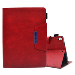 Custodia per tablet in pelle scamosciata con chiusura magnetica a trama incrociata, For iPad mini 2024 / mini 6, For iPad mini 5 / 4 / 3 / 2 / 1, For iPad 9.7 2018&2017/Air 2/Air