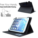 Custodia per tablet in pelle scamosciata con chiusura magnetica a trama incrociata, For 7 inch, For 8 inch, For 10 inch