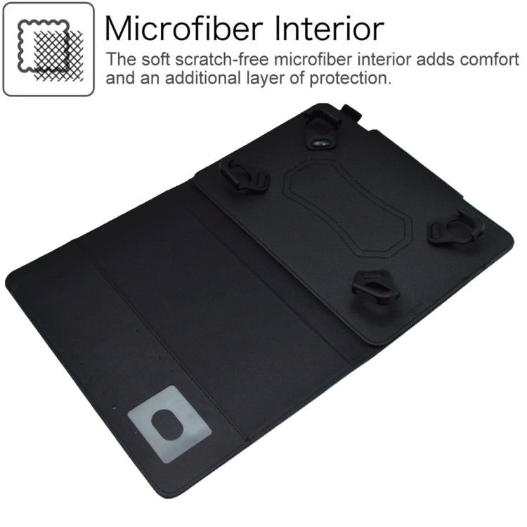 Custodia per tablet in pelle scamosciata con chiusura magnetica a trama incrociata, For 7 inch, For 8 inch, For 10 inch