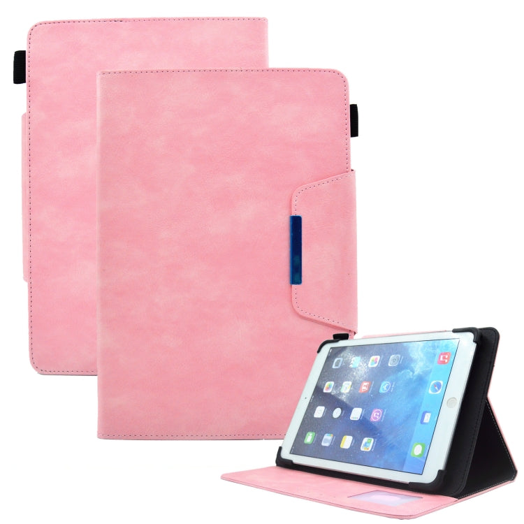 Custodia per tablet in pelle scamosciata con chiusura magnetica a trama incrociata, For 7 inch, For 8 inch, For 10 inch