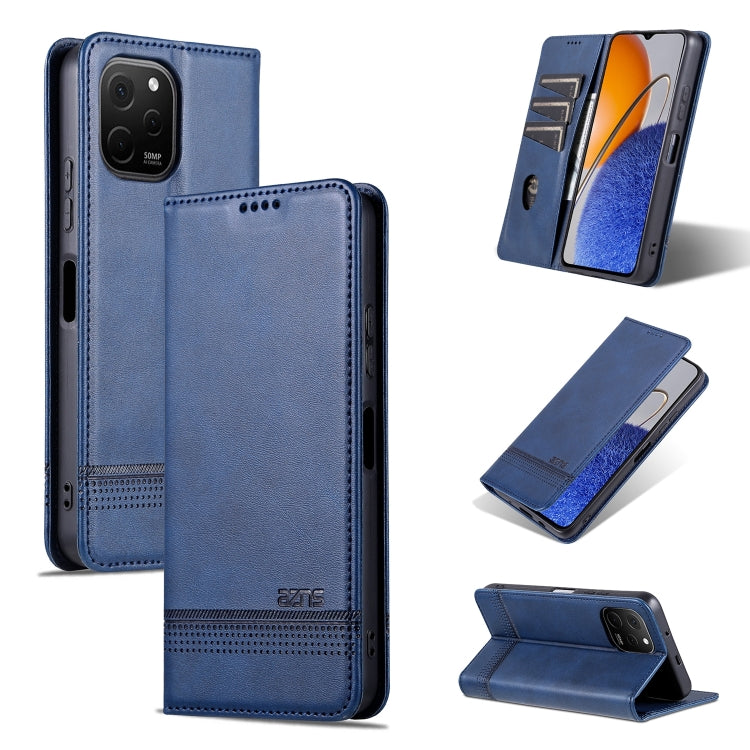 AZNS Custodia per telefono in pelle a conchiglia con struttura in vitello magnetico, For Huawei Enjoy 50z, For Huawei nova Y61, For Xiaomi Redmi K60 / K60 Pro