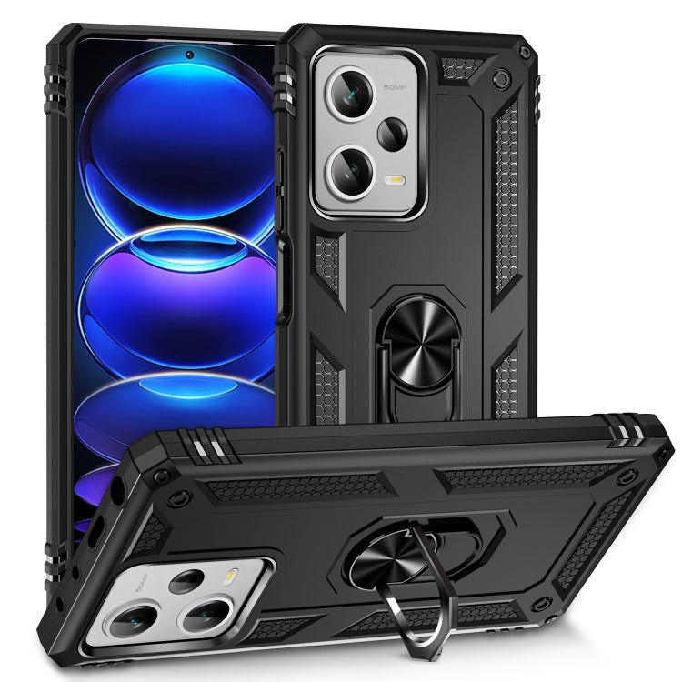 Custodia per telefono antiurto in TPU + PC con supporto, For Xiaomi Redmi Note 12 Pro+, For Xiaomi Redmi Note 12 Pro 5G, For Xiaomi Redmi Note 12 5G Global