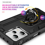 Custodia per telefono antiurto in TPU + PC con supporto, For Xiaomi Redmi Note 12 Pro+, For Xiaomi Redmi Note 12 Pro 5G, For Xiaomi Redmi Note 12 5G Global