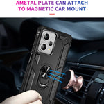 Custodia per telefono antiurto in TPU + PC con supporto, For Xiaomi Redmi Note 12 Pro+, For Xiaomi Redmi Note 12 Pro 5G, For Xiaomi Redmi Note 12 5G Global
