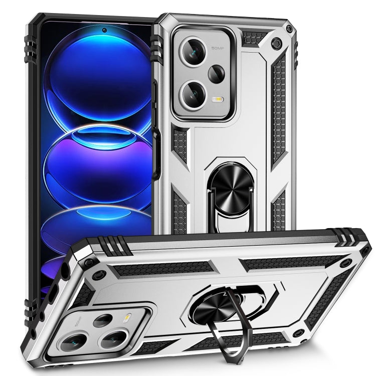 Custodia per telefono antiurto in TPU + PC con supporto, For Xiaomi Redmi Note 12 Pro+, For Xiaomi Redmi Note 12 Pro 5G, For Xiaomi Redmi Note 12 5G Global